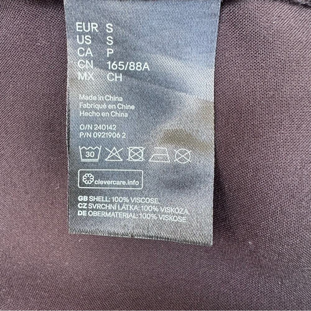 H&M Elegant Black Collar Tiered Midi Dress - Picture 7 of 7